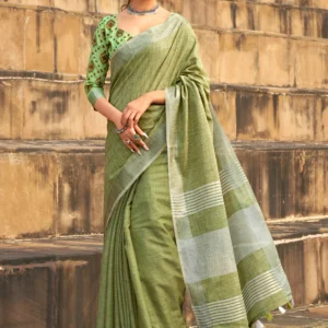 Linen Saree
