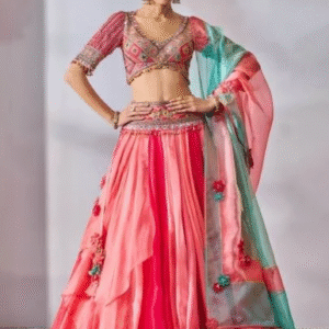 Multi-layers Lehenga Skirt